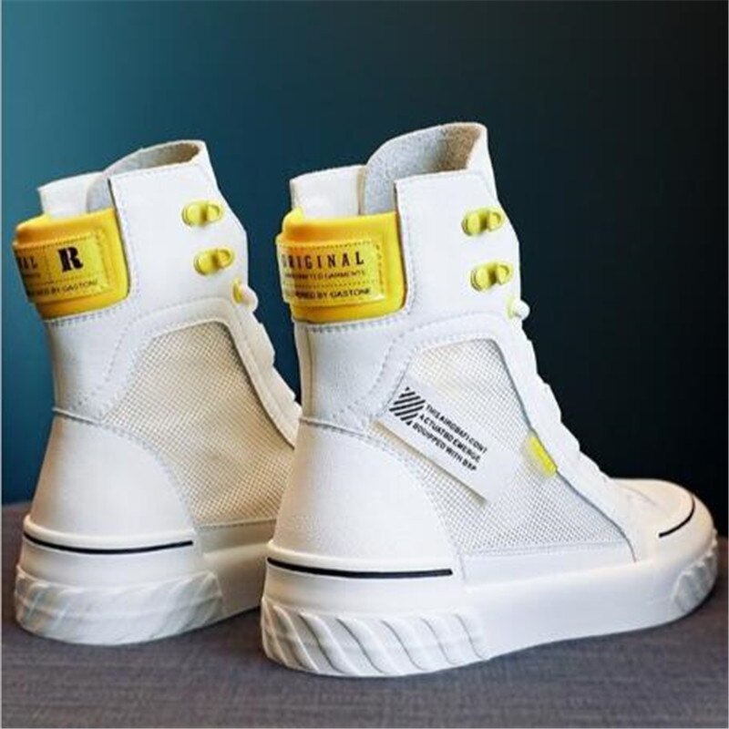 Platform Women's Sneakers New Spring Canvas Lace-Up Vulcanized Shoes Summer Breathable White Casual Women Shoes