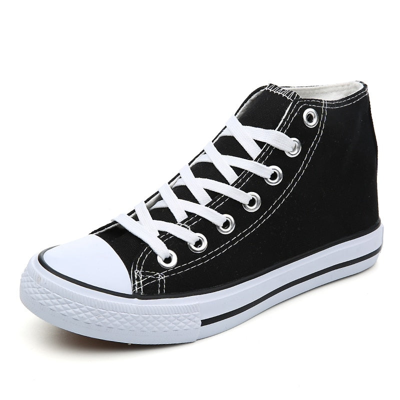 Mid-top Canvas Shoes for Women Classic Board Shoes Couple Shoes Flat Men's Shoes Running Anti-slip Sports Shoes Sneakers Men