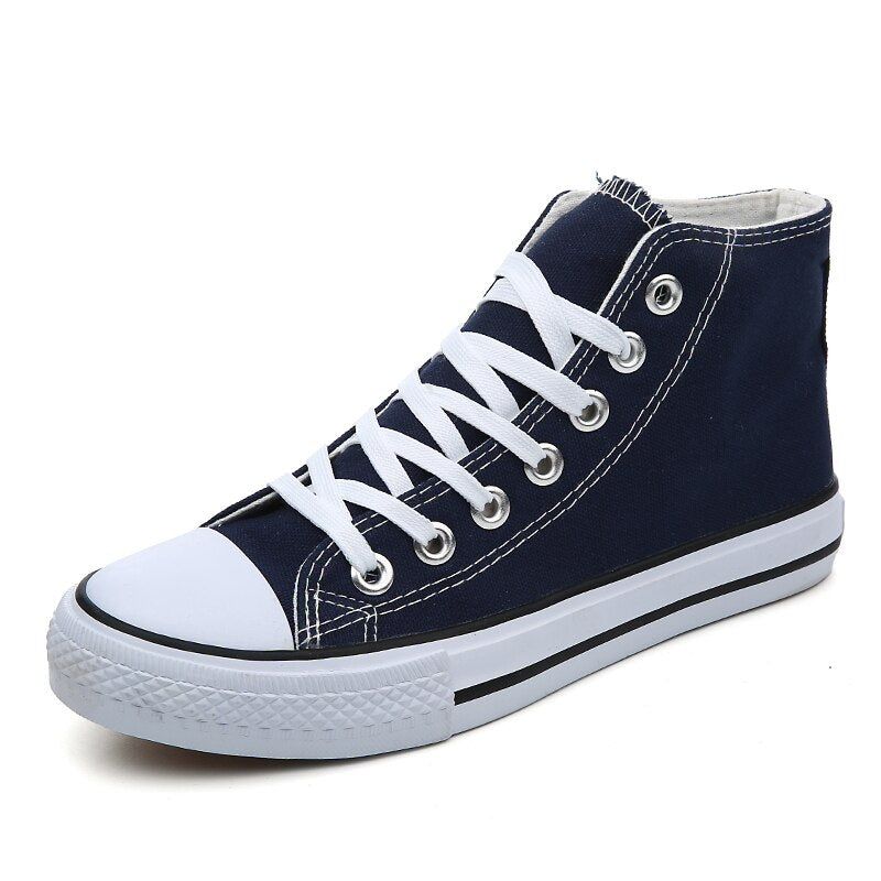 Mid-top Canvas Shoes for Women Classic Board Shoes Couple Shoes Flat Men's Shoes Running Anti-slip Sports Shoes Sneakers Men