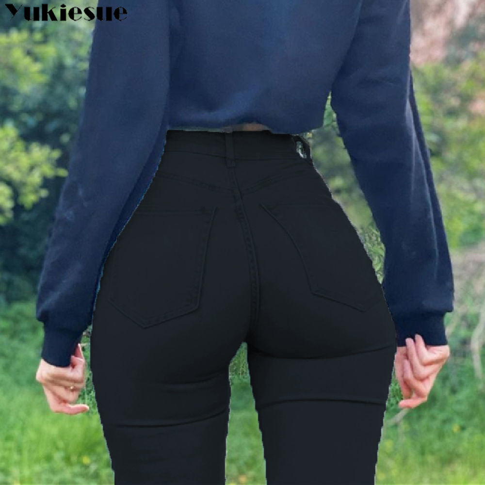 New Spring Sexy Vintage Fashion y2k Streetwear Stretch Women's Jeans Skinny Jeans for Women High Waist Long Jean woman pants