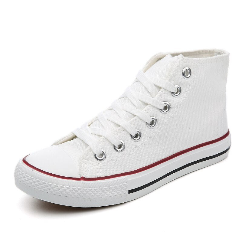 Mid-top Canvas Shoes for Women Classic Board Shoes Couple Shoes Flat Men's Shoes Running Anti-slip Sports Shoes Sneakers Men
