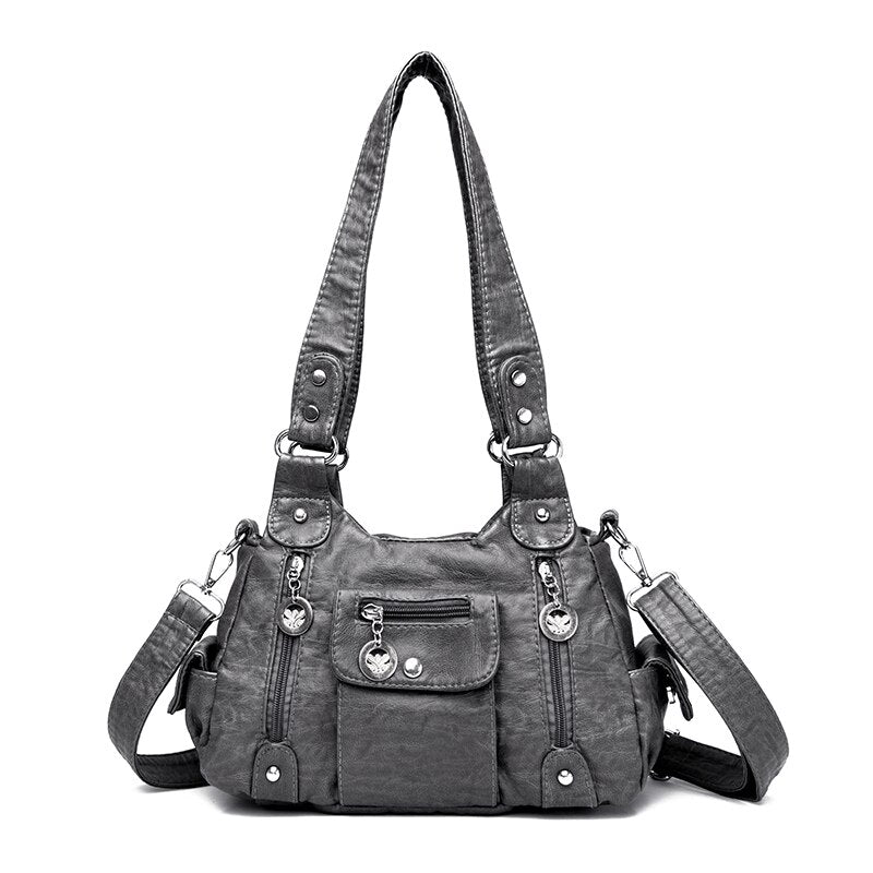 New Fashion High Quality Woman Messenger Bag Luxury Soft Leather Handbags Women's Bags Designer Famous Brand Women Shoulder Tote