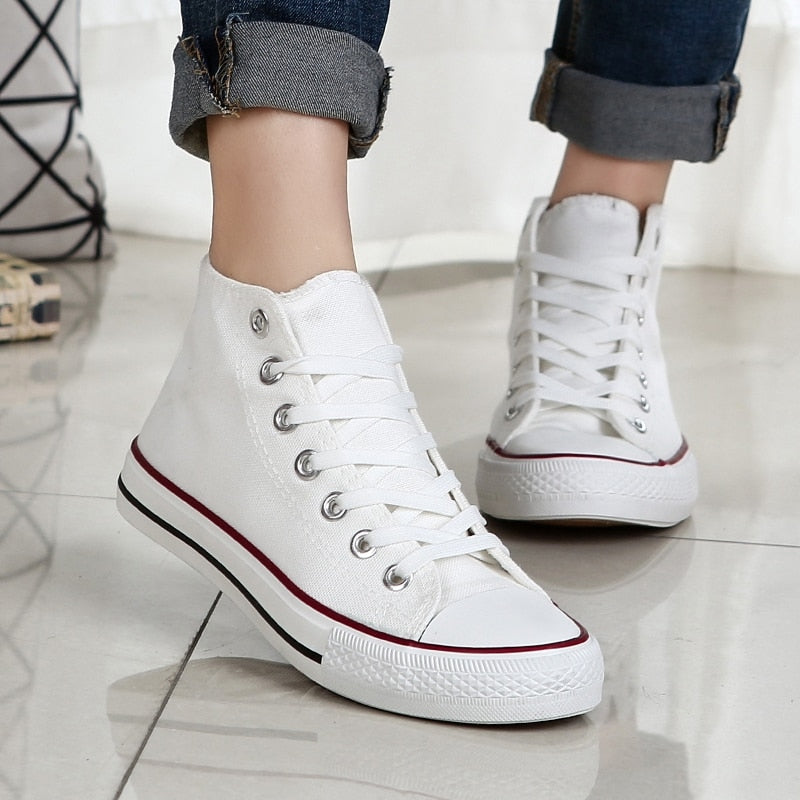 Mid-top Canvas Shoes for Women Classic Board Shoes Couple Shoes Flat Men's Shoes Running Anti-slip Sports Shoes Sneakers Men