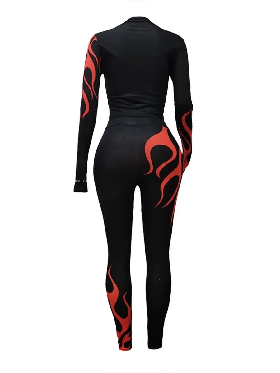 LW Plus Size Winter Women Sport Fitness 2 Two Piece Set Long Sleeve Crop Tops Tshirt Leggings Pants Set Bodycon Tracksuits Wome