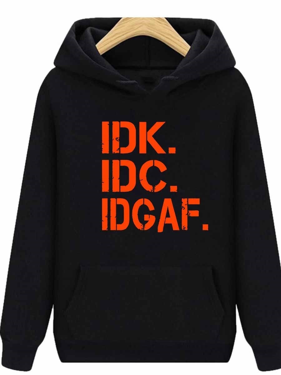 LW Plus Size Hoodie Women's Letter Print Kangaroo Pocket Hoodie Lazy Casual Raglan Hoodie Autumn Fashion Sports Pullover Tops