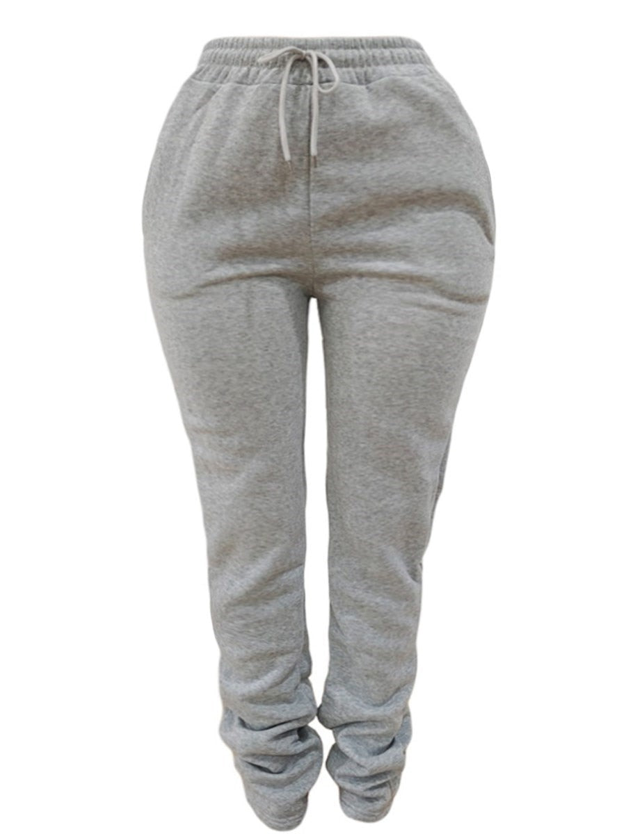 LW Plus Size pants Mid Waist Drawstring Ruched Sweatpants Stretchy Street women's pant 2022 NEW Autmn Sporting Pant