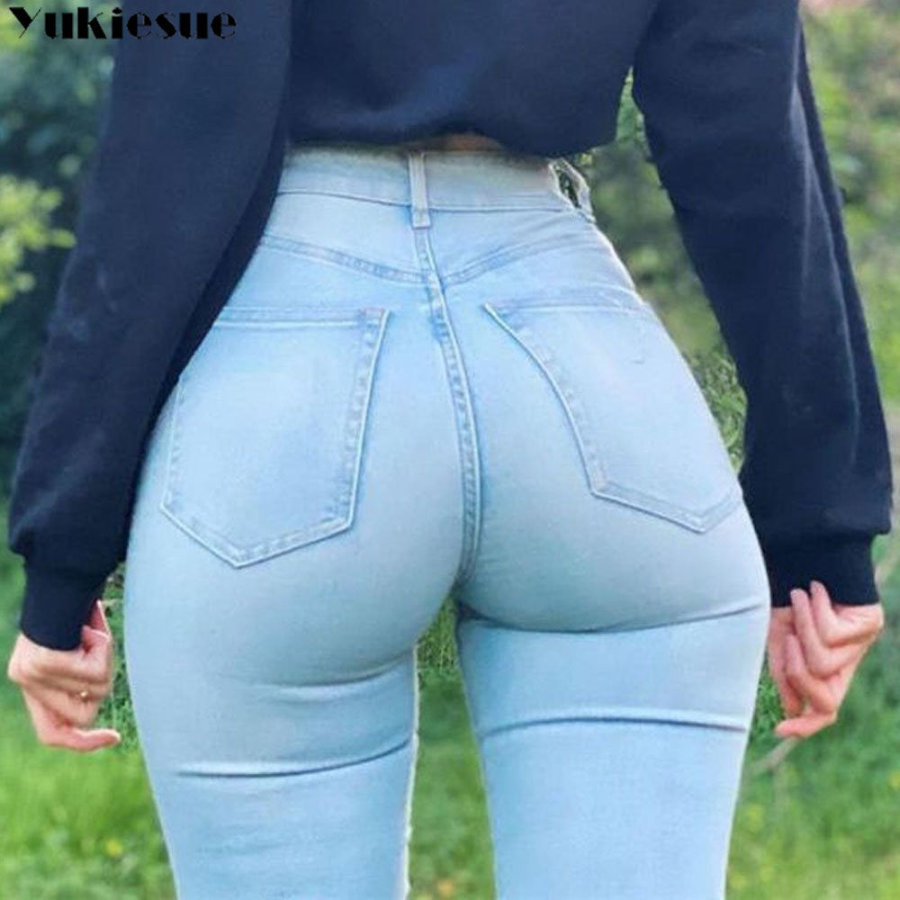 New Spring Sexy Vintage Fashion y2k Streetwear Stretch Women's Jeans Skinny Jeans for Women High Waist Long Jean woman pants