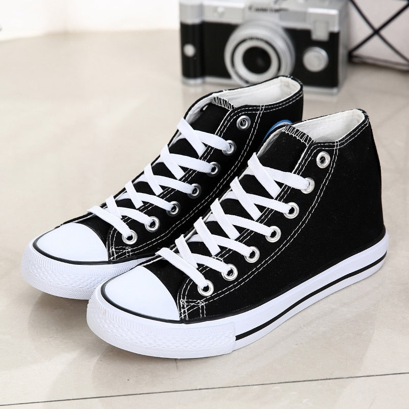 Mid-top Canvas Shoes for Women Classic Board Shoes Couple Shoes Flat Men's Shoes Running Anti-slip Sports Shoes Sneakers Men