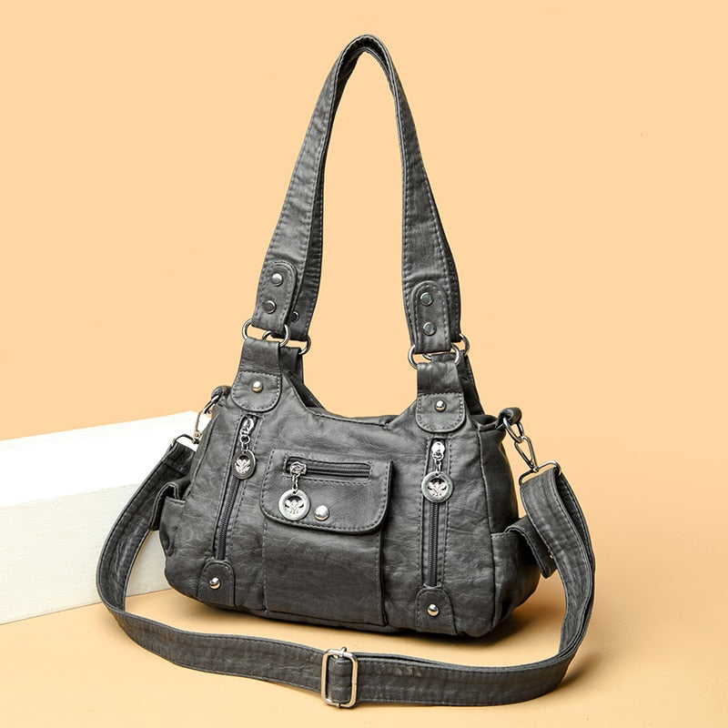 New Fashion High Quality Woman Messenger Bag Luxury Soft Leather Handbags Women's Bags Designer Famous Brand Women Shoulder Tote