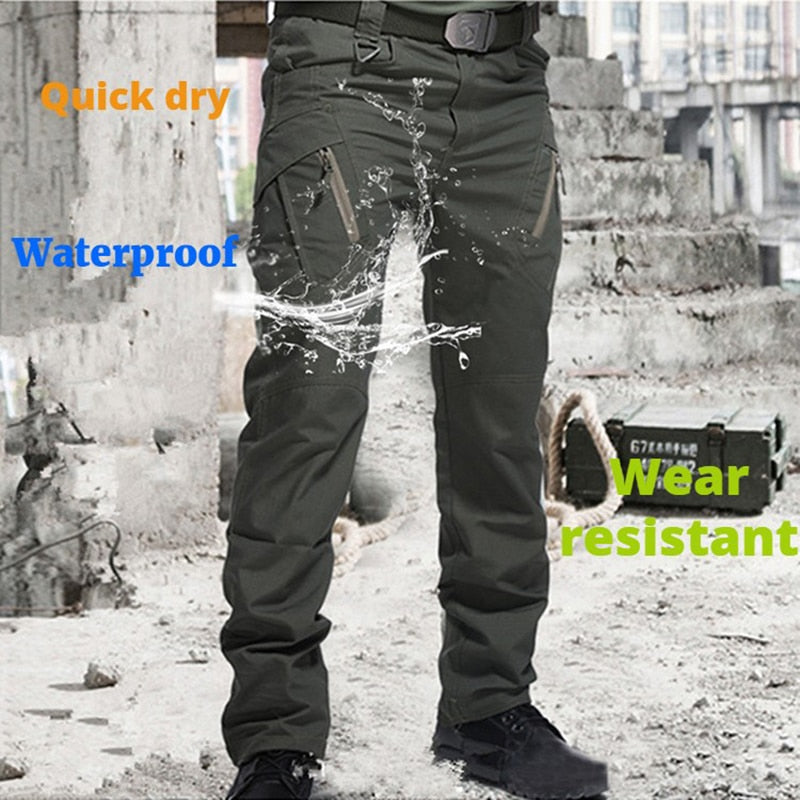 IX9 City Military Tactical Pants Men SWAT Combat Army Pants Casual Men Hiking Pants Outdoors Trousers Cargo Waterproof Pants