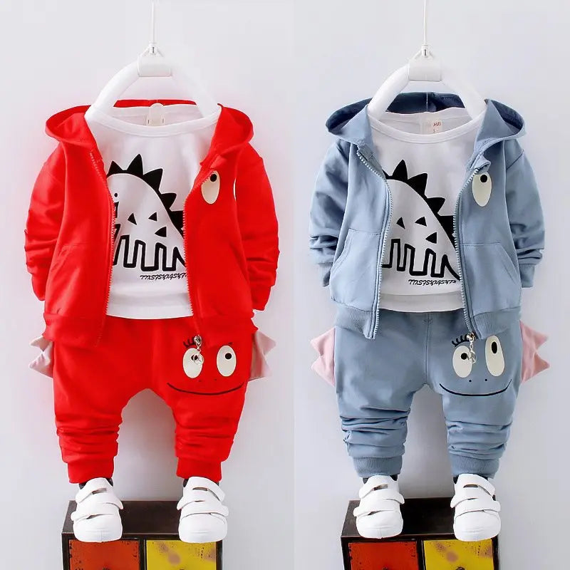 Baby Clothes Set Spring Autumn Winter  Children Clothing Warm Suits Kids Baby Boys Jacket+pant 3PCS Child Training Boy Clothes