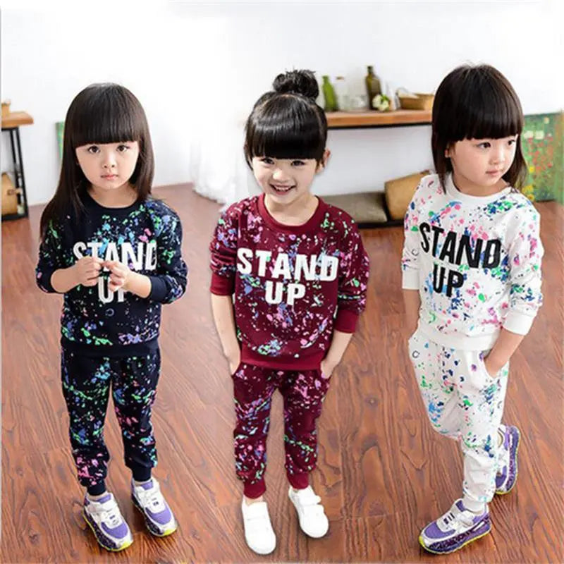 Toddler Girls Clothing Sets 2020 Autumn Winter Girls Clothes T-shirt+Pant 2pcs Outfits Kids Clothes Girls Suit Children Clothing