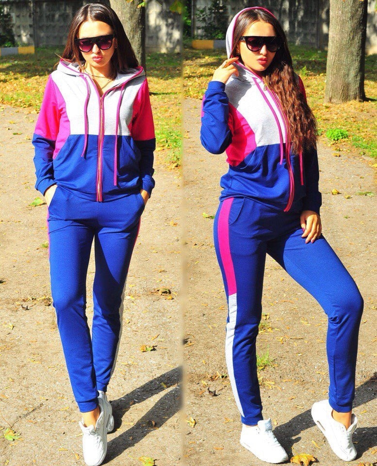 2Pcs Set Women Sport Tracksuit Zipper Hoodies Sweatshirt Pants Set Jogger Sport Wear Ladies Casual Sweat Spring Streetwear Suit