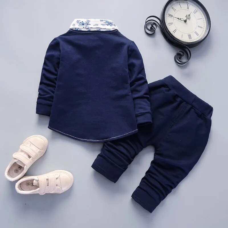 Baby boys girls fashion casual on clothes jacket + pants wedding flower kids ceremony clothes Beibei Quality children's clothing