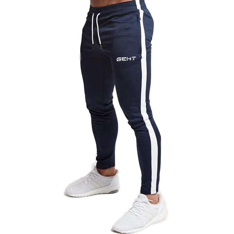 2021 Fashion Men Gyms Pants Joggers Fitness Casual Long Pants Men Workout Skinny Sweatpants Jogger Tracksuit Cotton Trousers
