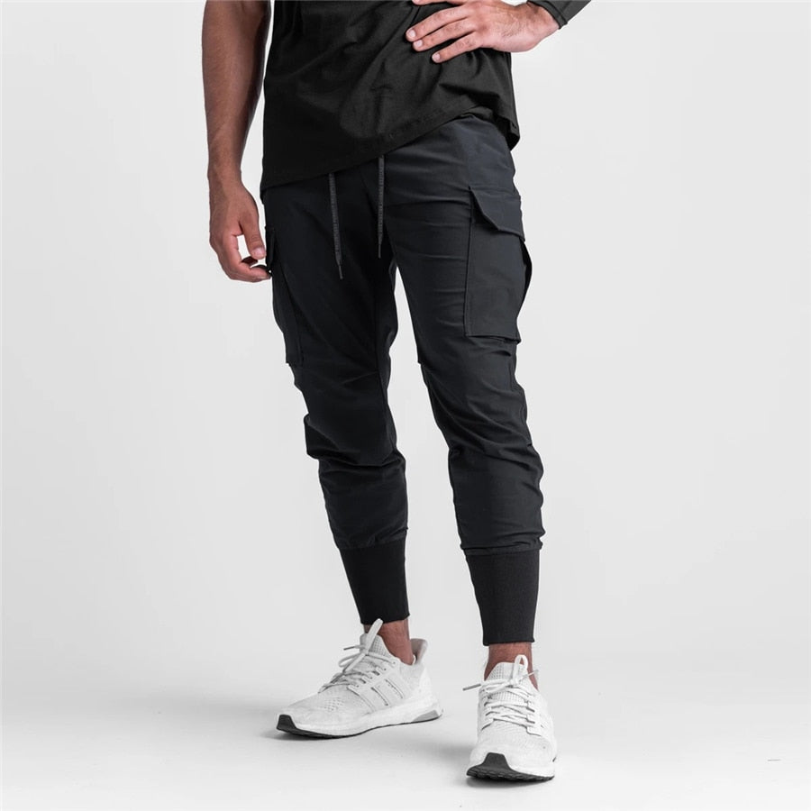 2021 New Jogging Men&#39;s Running Quick-drying Casual Pants Gym Fitness Sports Pants Men&#39;s Fashion Street Bodybuilding Fitness Pant