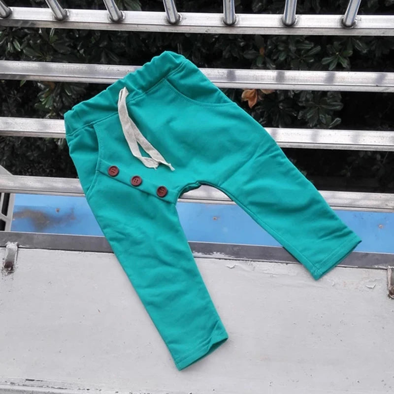 Boys Pants Solid Cotton Kids Spring Autumn Clothes Children Harem Pants For Baby Boy Trousers