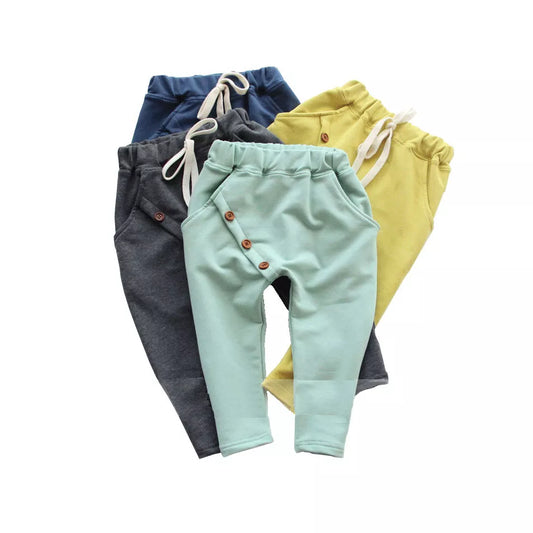 Boys Pants Solid Cotton Kids Spring Autumn Clothes Children Harem Pants For Baby Boy Trousers