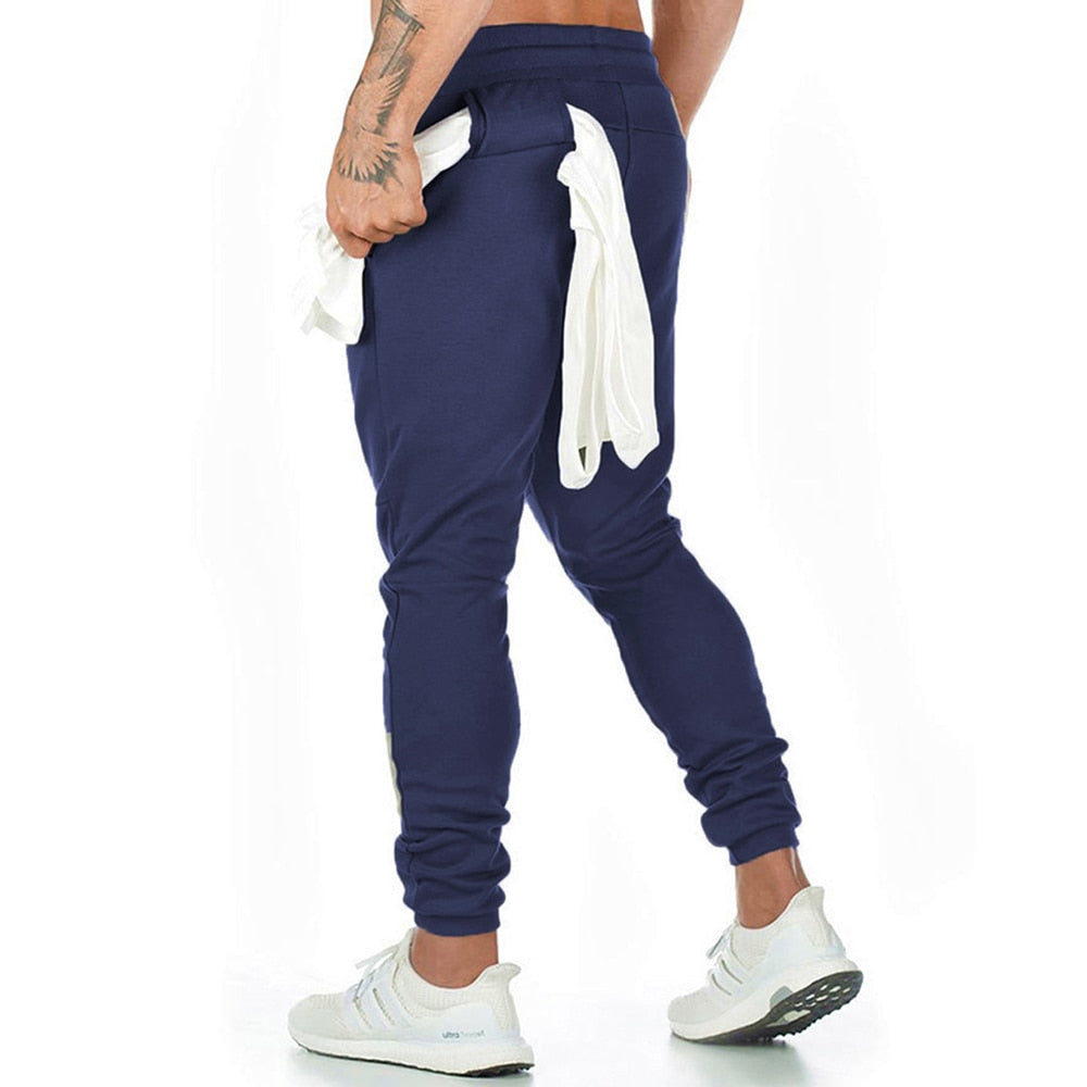 Joggers Sweatpants Men Casual Pants Solid Color Gym Fitness Workout Sportswear Trousers Autumn Winter Male Crossfit Trackpants