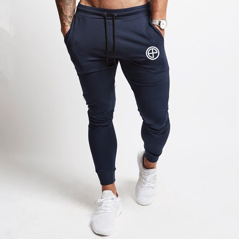 Mens tracksuit Bottoms joggers sport pants Gyms Thin fitness Skinny  trousers Elasticity Running Pants Men Solid Casual pantalon