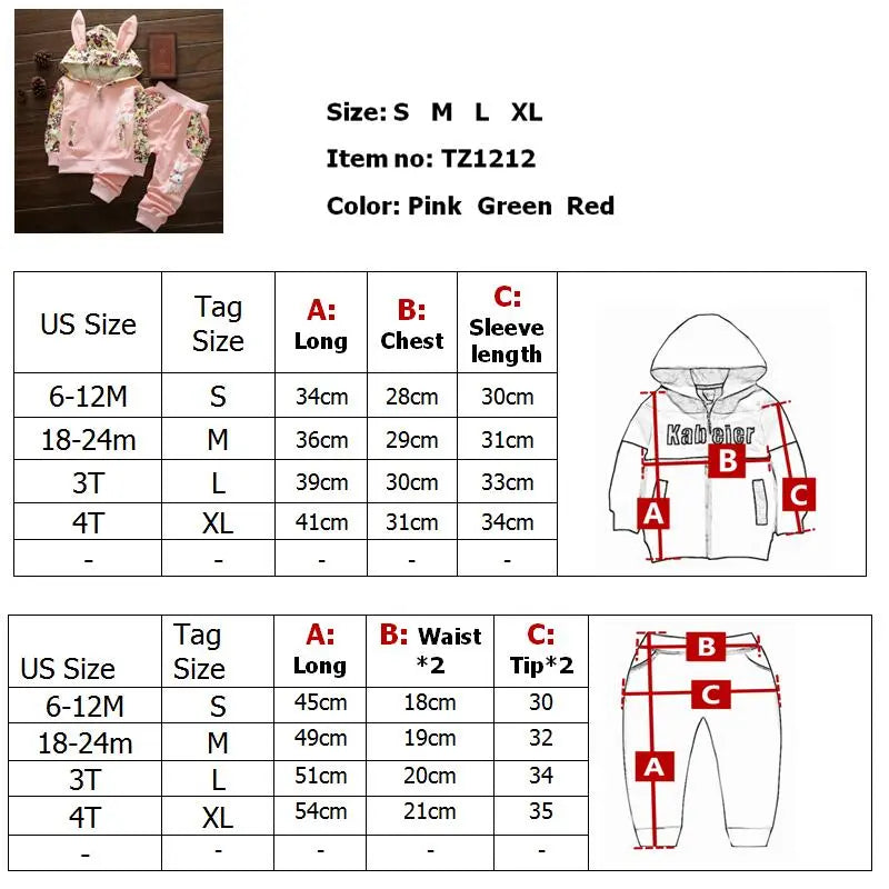 Cute Baby Girl Clothes Sets For Children High Qulity Long Sleeve Print Toddler Girls Baby Suit for Kid 1 2 3 4 Years