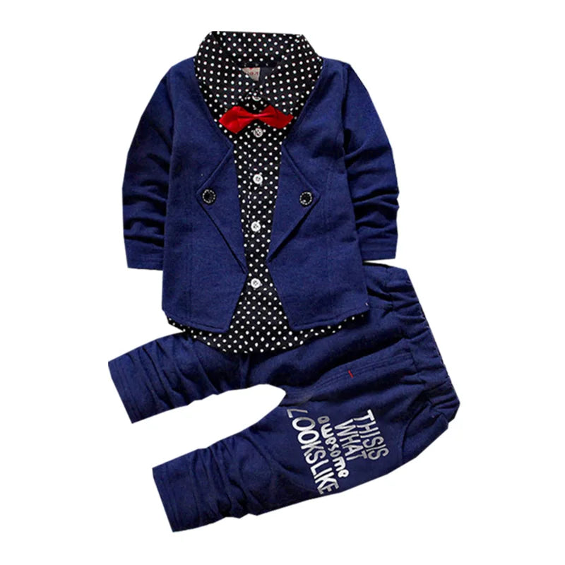 Clothing set for wedding flower boy top coat + pants deliver bow tie boys and girls 0-4 years old Beibei fashion Children's Wear