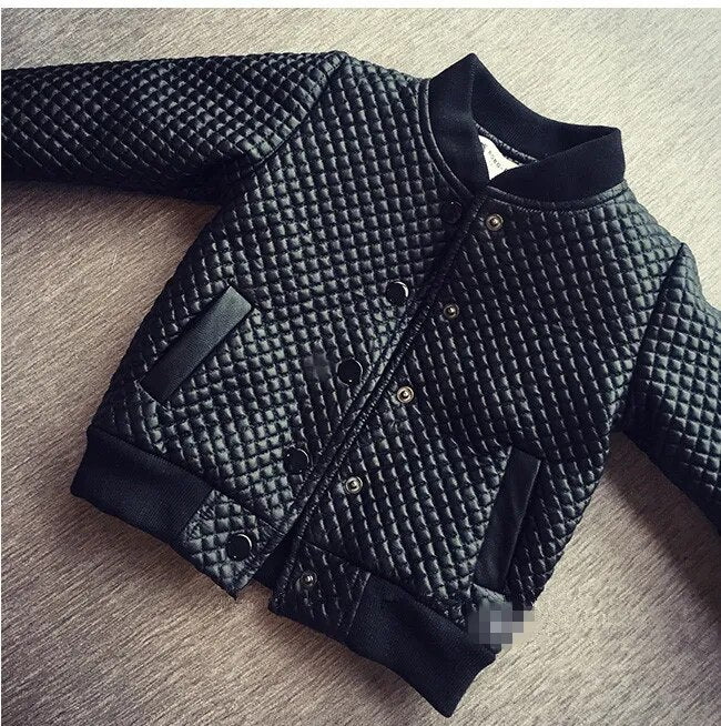 Baby Boy Coat Kids Autumn Winter Clothes Children Jacket Outerwear PU Leather black toddlers