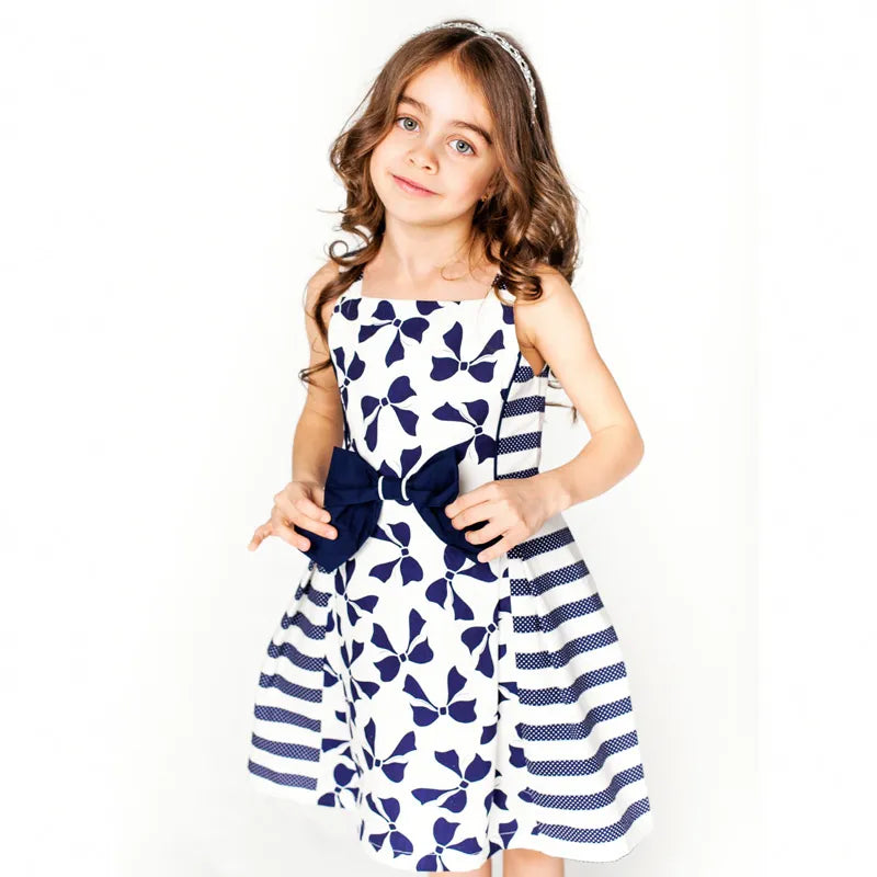 childdkivy Bow Baby Girls Dress Summer 2019 Kids Princess Dresses For Girls Children Birthday Party Costumes