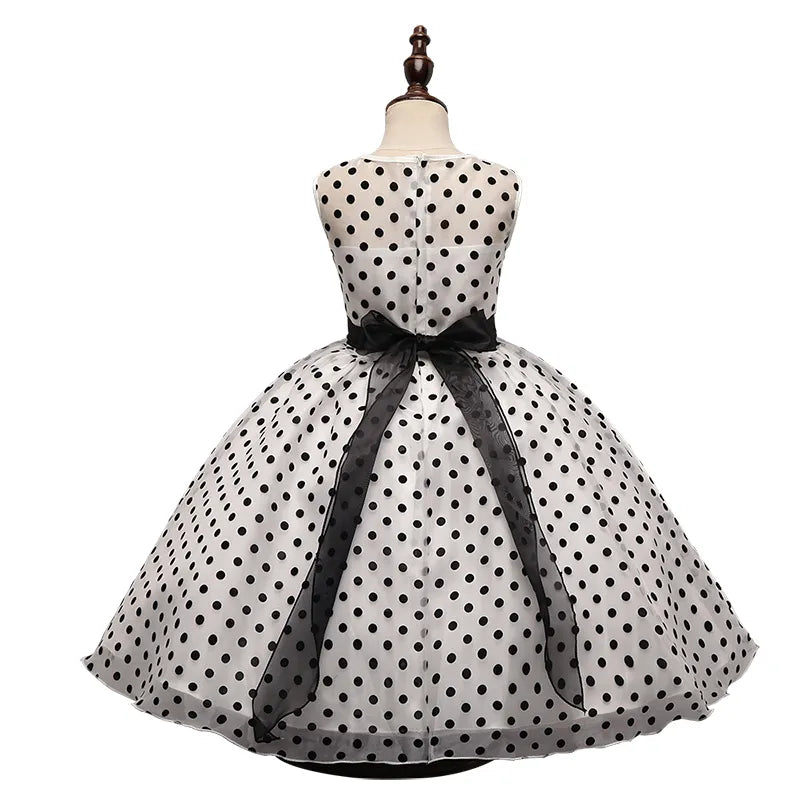 New Summer Girl Dress Classic Polka Dots Baby Girl Princess Party Birthday Children Dresses Tutu Dresses Girl Clothing