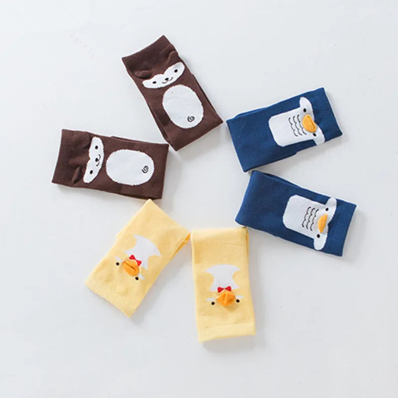 Cute Soft Cotton Kawaii Girls Boys Sock Duck Penguin  Design Catoon Pattern Kids Socks Baby Long Socks