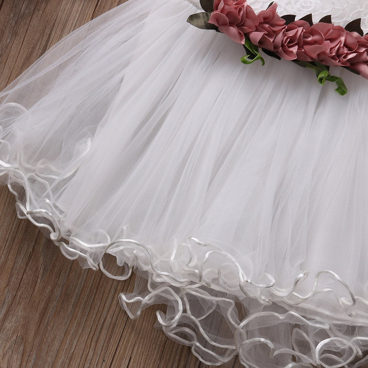 Summer 2017 Toddler Infant Newborn Kids Baby Girls Floral Dress Princess Party Wedding Tulle Dresses Sleeveless Sundress 6M-3Y