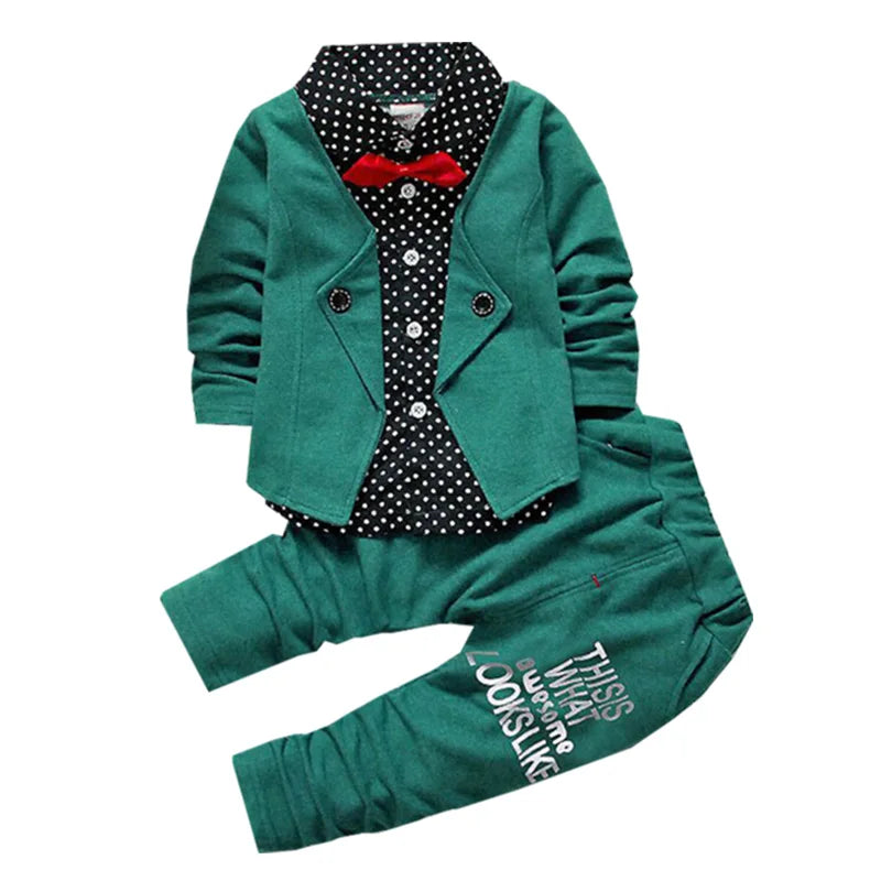 Clothing set for wedding flower boy top coat + pants deliver bow tie boys and girls 0-4 years old Beibei fashion Children's Wear