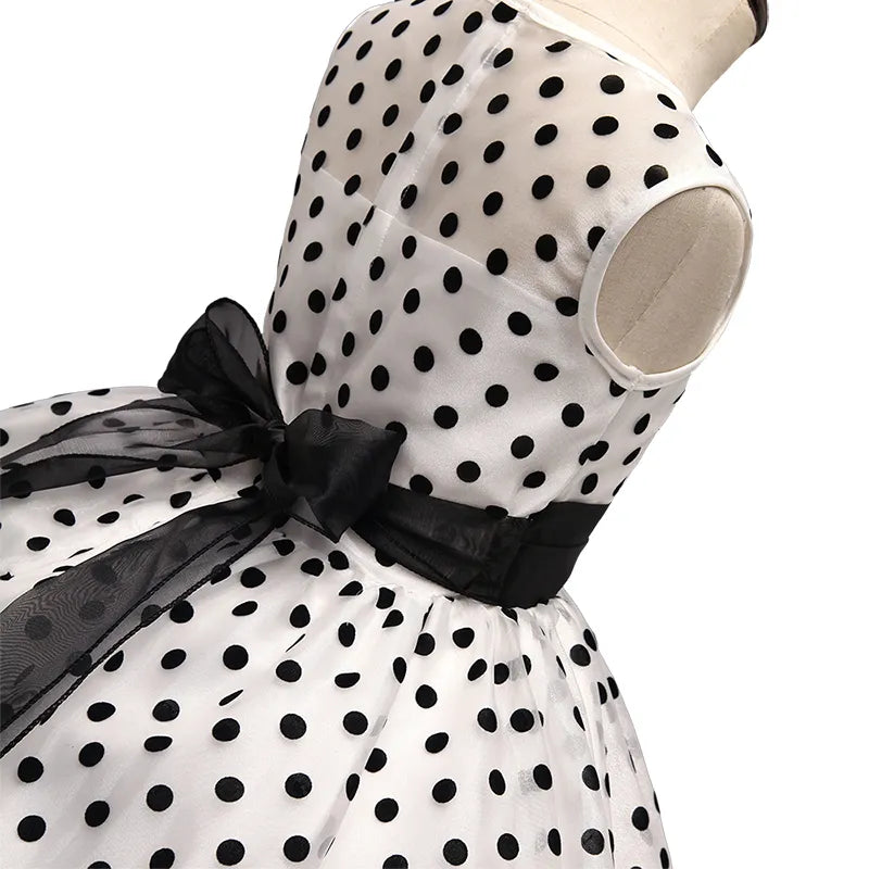 New Summer Girl Dress Classic Polka Dots Baby Girl Princess Party Birthday Children Dresses Tutu Dresses Girl Clothing