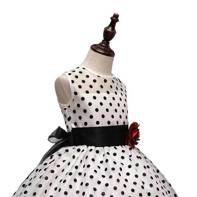 New Summer Girl Dress Classic Polka Dots Baby Girl Princess Party Birthday Children Dresses Tutu Dresses Girl Clothing