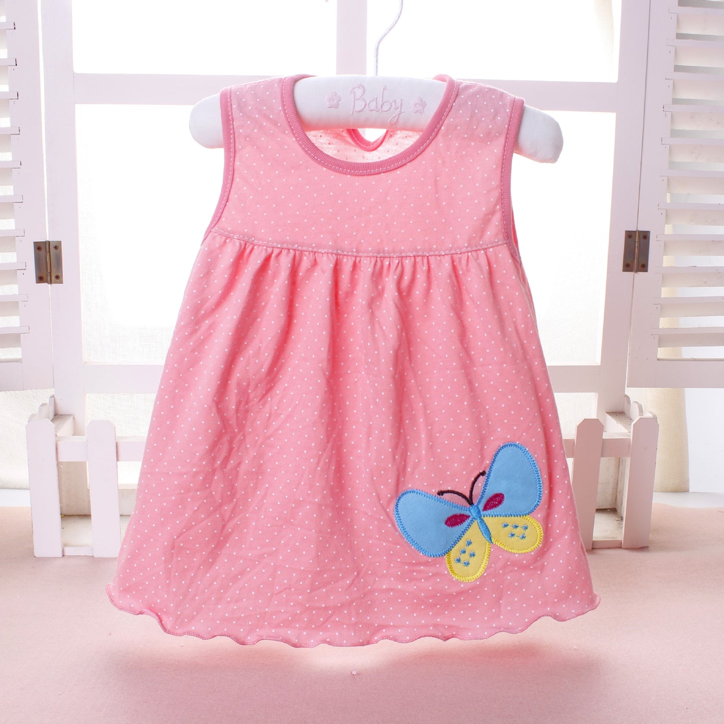 Summer Baby Dress New Girls Fashion Infantile Dresses Cotton Children's Clothes Flower Style Kids Clothing Princess Dress