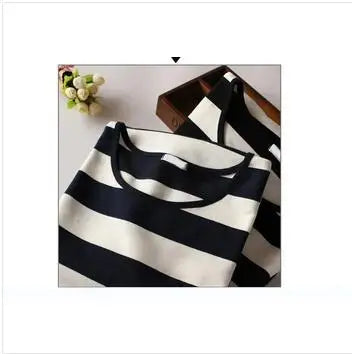 Children dressed in black clothes and white stripes 100% Cotton 3-14 years old vest dresses for teens