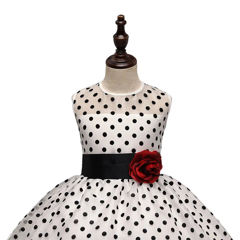 New Summer Girl Dress Classic Polka Dots Baby Girl Princess Party Birthday Children Dresses Tutu Dresses Girl Clothing