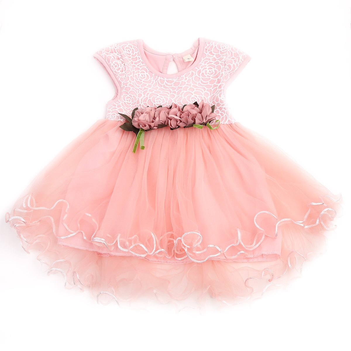 Summer 2017 Toddler Infant Newborn Kids Baby Girls Floral Dress Princess Party Wedding Tulle Dresses Sleeveless Sundress 6M-3Y