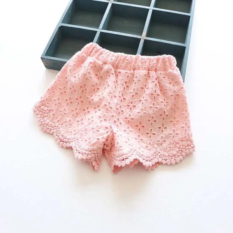 Princess Lace Baby girls shorts Summer Spring 2016 children shorts kids shorts for girls clothes toddler girl clothing