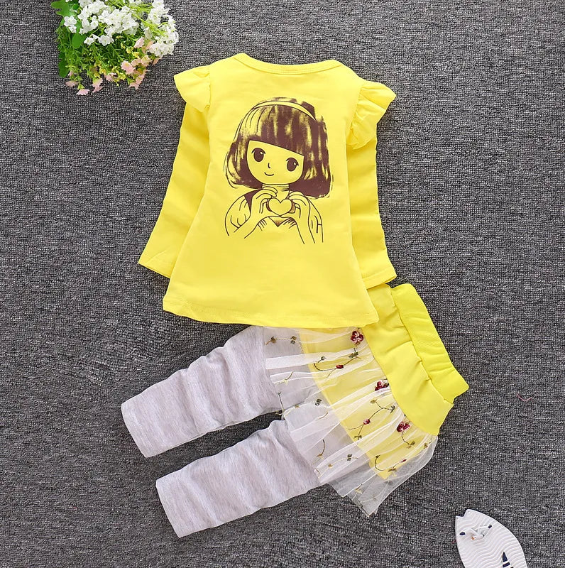 Children Clothing 2021 Autumn Winter Toddler Girls Clothes 2pcs Outfits Kids Sport Suits For Girls Clothing Sets 1 2 3 4 5 Year