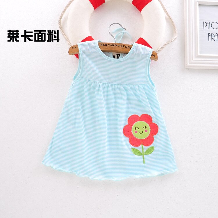 Summer Baby Dress New Girls Fashion Infantile Dresses Cotton Children's Clothes Flower Style Kids Clothing Princess Dress