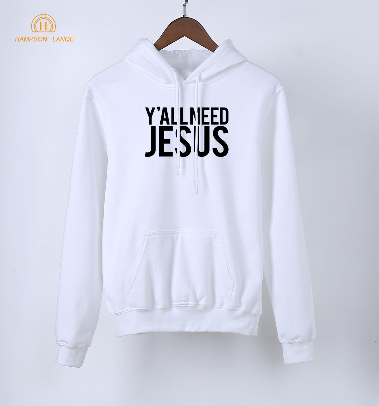 HAMPSON LANQE   Jesus Christian Hoodies For Women 2020 Spring Autumn Sweatshirts Fleece Long Sleeve Pullovers Streetwear