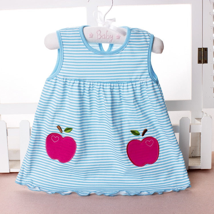 Summer Baby Dress New Girls Fashion Infantile Dresses Cotton Children's Clothes Flower Style Kids Clothing Princess Dress