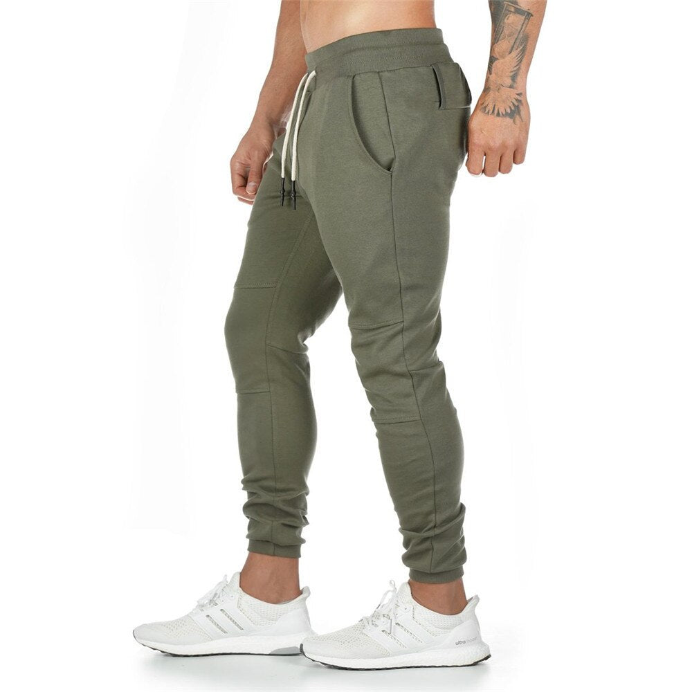 Joggers Sweatpants Men Casual Pants Solid Color Gym Fitness Workout Sportswear Trousers Autumn Winter Male Crossfit Trackpants