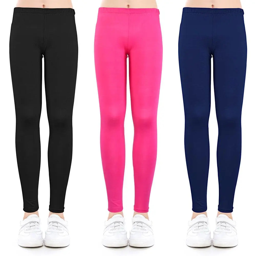 Candy Colors Girls Leggings Baby Girl Pencil Pants Modal Ankle-length Leggings Skinny Legging for 2-13 Years Kids Clothes