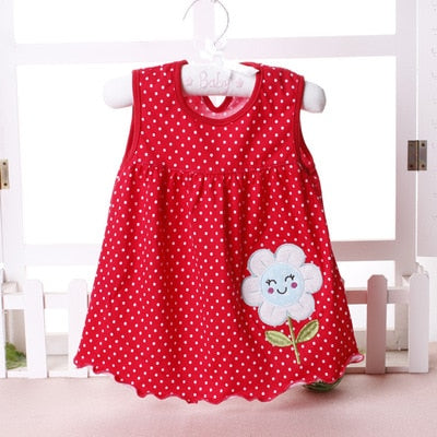 Summer Baby Dress New Girls Fashion Infantile Dresses Cotton Children's Clothes Flower Style Kids Clothing Princess Dress