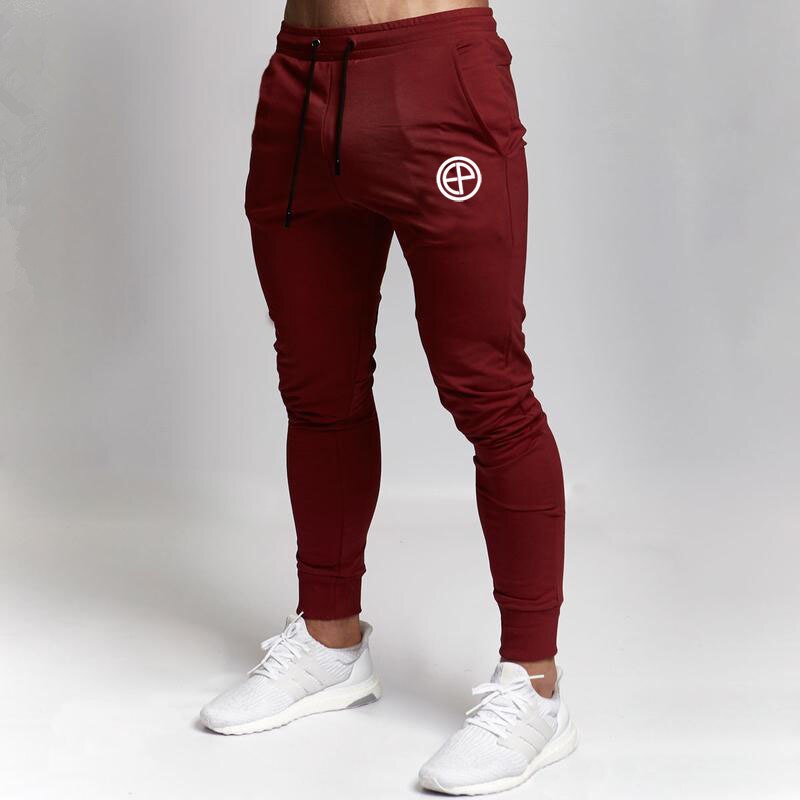 Mens tracksuit Bottoms joggers sport pants Gyms Thin fitness Skinny  trousers Elasticity Running Pants Men Solid Casual pantalon