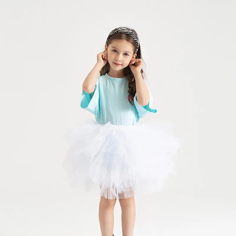 Fashion Girls Tutu Super Fluffy 6 Layers Petticoat Princess Ballet Dance Tutu Skirt Kids Cake Skirt Chritsmas Children Clothes