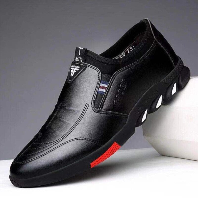 Fashion Men Leather Shoes Daily Office Sneakers Zapatos Hombre Casual Loafers Comfortable Soft Driving Walking Shoes Men Loafers