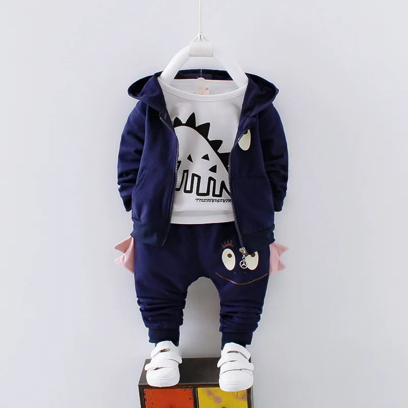 Baby Clothes Set Spring Autumn Winter  Children Clothing Warm Suits Kids Baby Boys Jacket+pant 3PCS Child Training Boy Clothes